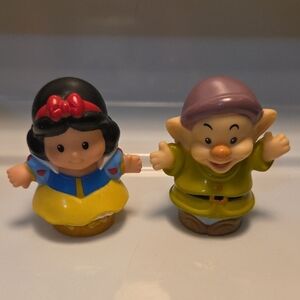 Little People Disney Snow White And Dopey Figurines💥Buy2Get1Free💥
